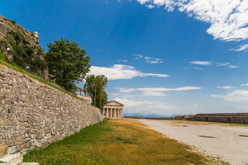 Fototapeta na wymiar corfu island saint george in the castle greece