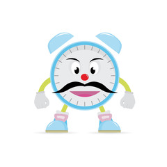 cartoon character clock
