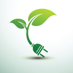 Green eco power plug design