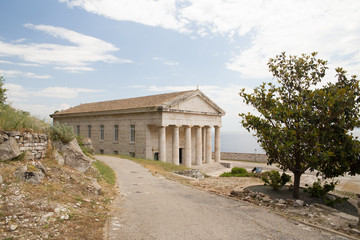 Fototapeta na wymiar corfu island saint george in the castle greece