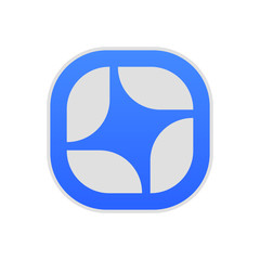 Blue Seamless Icon 4 parts