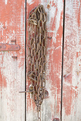 Old rusty chain