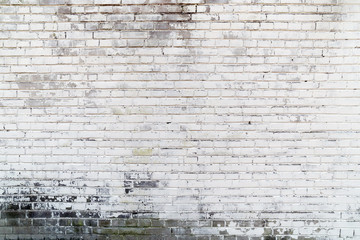 Background texture of a old white brick wall