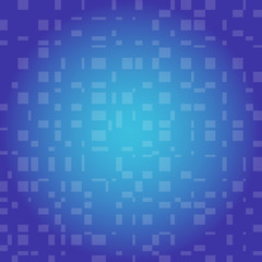 Blue abstract background with shallow transparent rectangles. Abstract texture of blue color.