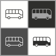 Vector bus icon