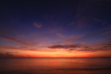 Beautiful sky on twilight time for background