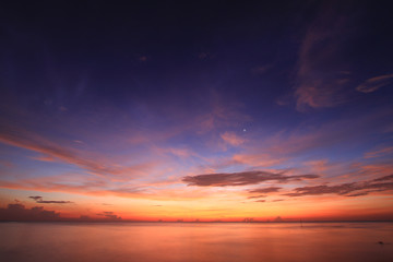 Fototapeta na wymiar Beautiful sky on twilight time for background