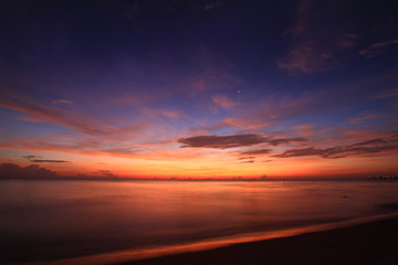 Fototapeta na wymiar Beautiful sky on twilight time for background