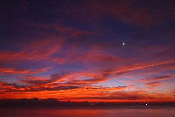Beautiful sky on twilight time for background