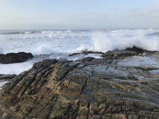Early morning on the rocky beach of Margate