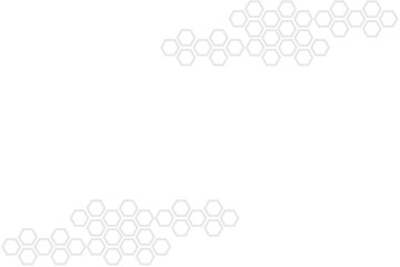 connection structure. Vector hexagons background. Digital geometric abstraction with lines and dots. science abstract design