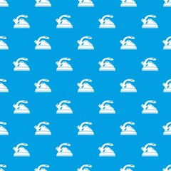 Fototapeta premium Kettle pattern vector seamless blue