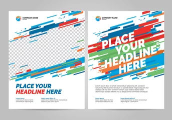 Zelfklevend Fotobehang Flyer design sports invitation template. Can be adapt to Brochure, Annual Report, Magazine, Poster. © dimakostrov
