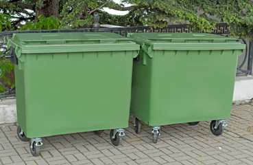 big garbage containers