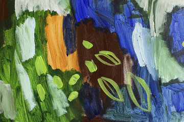 Detail of the Painting as a Background
