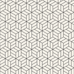 Vector seamless pattern. Modern stylish abstract texture. Repeating geometric tiles..