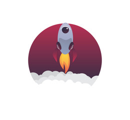 Vector illustration spaceship