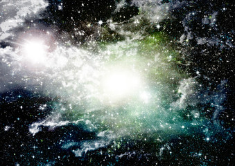 galaxy in a free space