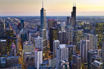 Naklejka premium Skyline de Chicago