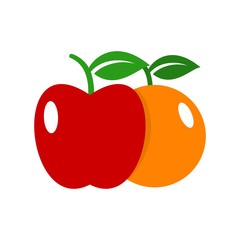 apple logo. fruit icon. vectro eps 08.