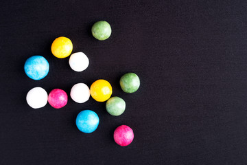 Fototapeta na wymiar Colorful candy, top view.
