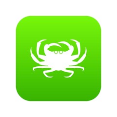 Crab icon digital green