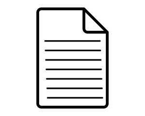 Paper sheet icon vector 