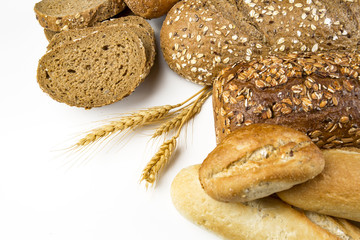Different kinds of breads