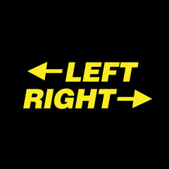 Concept of left and right