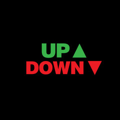 Concept of up and down