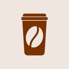coffe cup logo. cafe icon. drink symbol. vector eps 08.