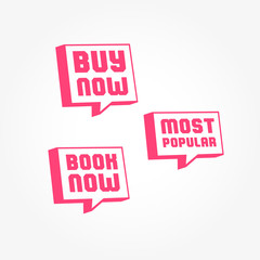 Buy Now, Most Popular & Book Now Tags