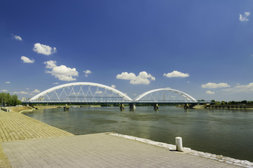 New bridge in Novi Sad, Serbia.