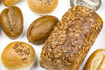 Different kinds of breads