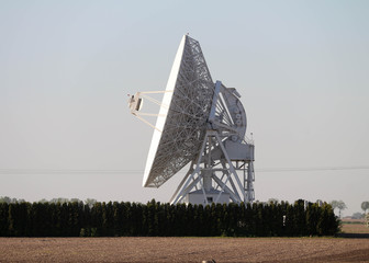 a large radio telescope