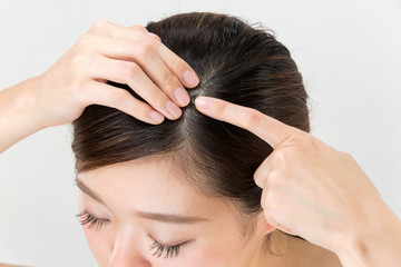 Fototapeta premium 頭皮ケア