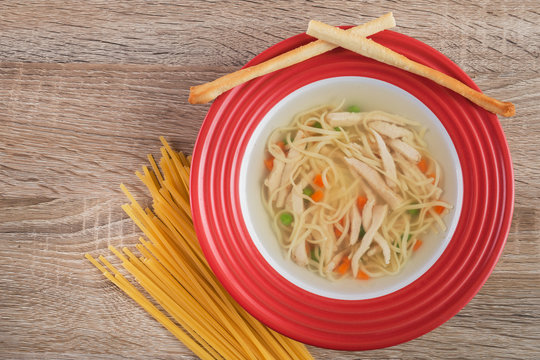 Diet chicken noodle soup
