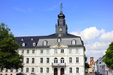 Obraz premium architecture dans la vile de saarbrück en allemagne
