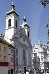 Obraz premium Pfarrkirche St. Rochus und Sebastian, Wien 3, Landstraßer Hauptstraße