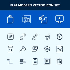 Modern, simple vector icon set with gift, snorkel, construction, sea, internet, video, complete, cancel, water, van, tv, computer, communication, business, shipping, people, email, sign, web, up icons