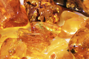 yellow amber mineral collection texture