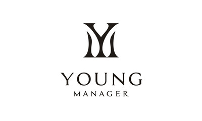 Monogram Initials YM MY logo design inspiration
