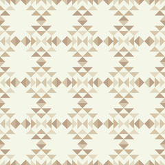 Ethnic boho seamless pattern. Traditional ornament. Geometric background. Tribal pattern. Folk motif. Textile rapport.