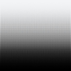 Halftone dots on white background