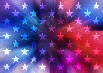 American President Day abstract flag background