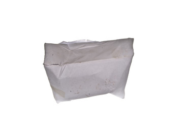 crumpled paper isolated on white background