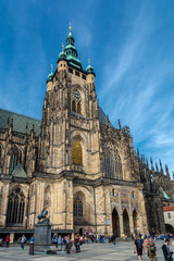 Fototapeta na wymiar Saint Vitus Cathedral in Prague