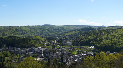 Fototapeta na wymiar Panorama d'Issoire