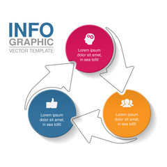 Vector infographic template for diagram, graph, presentation, chart, business concept with 3 options.