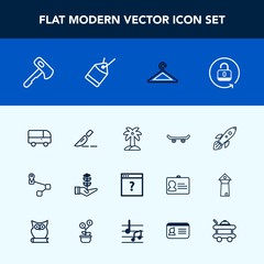 Modern, simple vector icon set with surgery, clinic, skater, point, lock, tropical, map, open, page, medical, protection, unlock, construction, internet, speed, unknown, extreme, bus, rocket icons